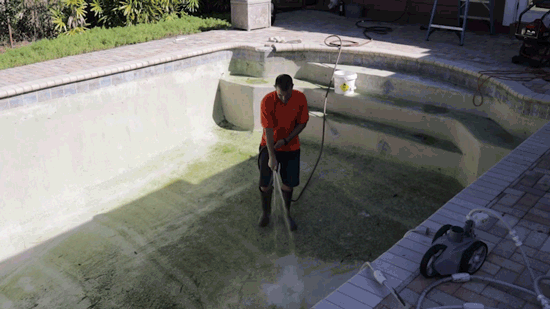 drain and clean